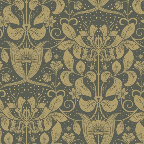 Galerie Berit Dark Green Wallpaper