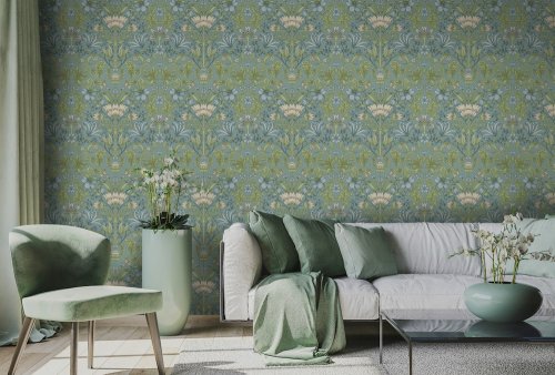 Holden Decor Emiliana Soft Blue Wallpaper 91471