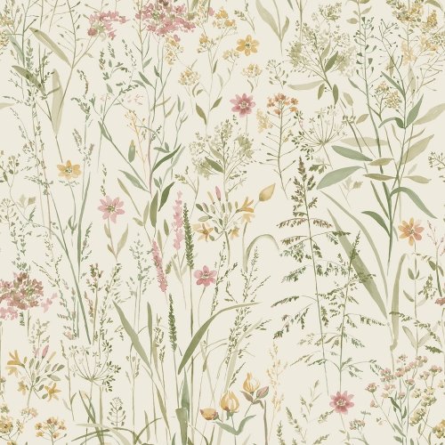 Grandeco Free Flower Neutral Wallpaper