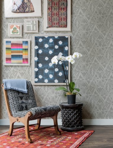 A Street Prints Urban Grey Wallpaper Room