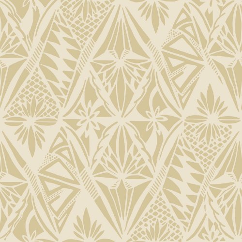 Urban Golden Wallpaper featuring intricate geometric patterns in a rich golden tone