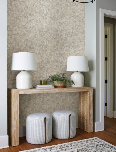 Contemporary neutral wallpaper with an organic, textured pattern