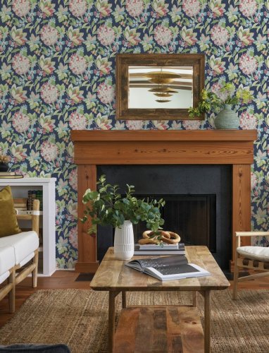 Valdivian floral wallpaper with a vintage-meets-modern style