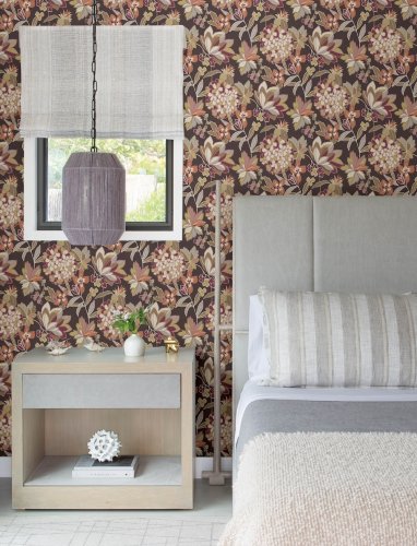 A Street Prints Valdivian Coral Wallpaper Room 2