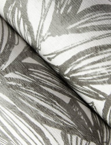 Monochrome botanical wallpaper with charcoal brushstroke design