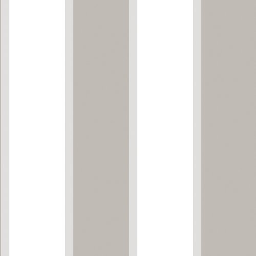 Galerie Formal Stripe Slate Grey / Silver / White Wallpaper