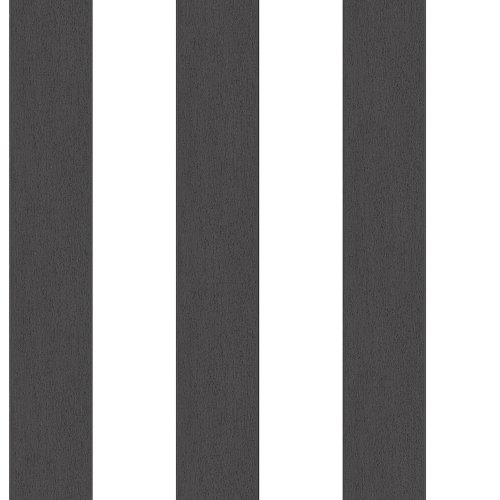 Galerie Surface Stripe Black Wallpaper