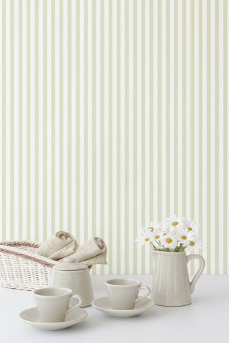 Galerie Shirt Stripe Green Wallpaper Room