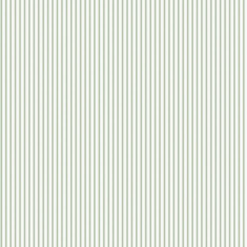 Galerie Ticking Stripe Green Wallpaper