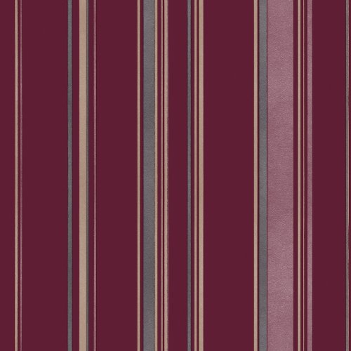 Galerie Casual Stripe Pink / Grey Wallpaper