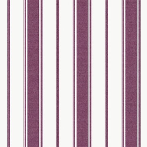 Galerie Heritage Stripe Plum Wallpaper