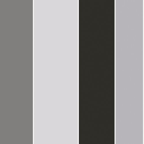 Galerie Wide Stripe Black / Grey Wallpaper