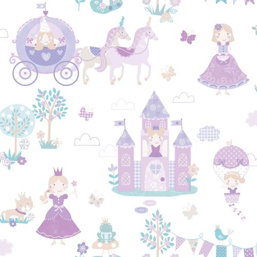 Galerie Fairytale Purples/Turquoise Wallpaper