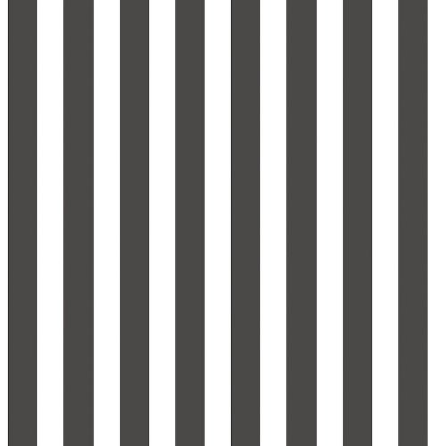 Galerie Regency Stripe Black Wallpaper