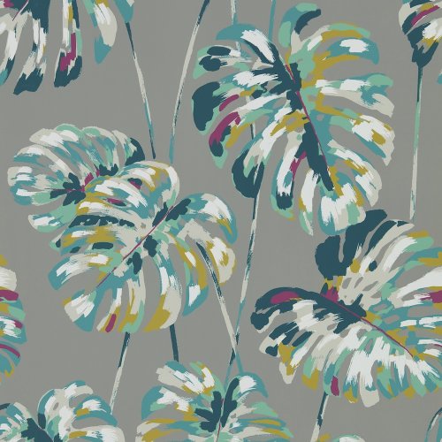 Harlequin Kelapa Lagoon & Cerise Wallpaper