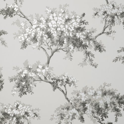 Crown Archive Tree Grey Wallpaper with detailed grey tree branch illustrations