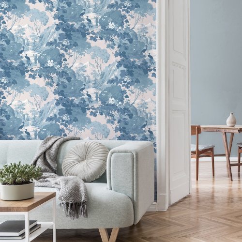 Crown Tranquil Scene Blue Wallpaper Room 3