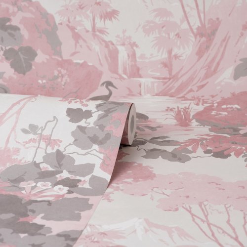 Crown Tranquil Scene Pink Wallpaper Roll