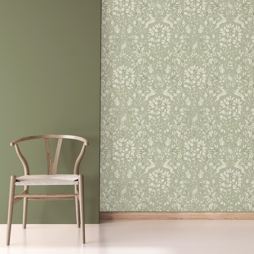 Crown Woodland Sage Wallpaper Room 2