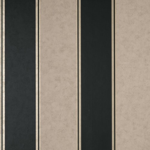 Crown Stripe Black Wallpaper