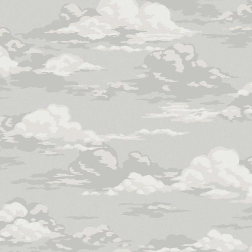 Crown Cumulus Grey Wallpaper