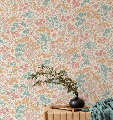 Crown Ditsy Daisies Multi Wallpaper Room