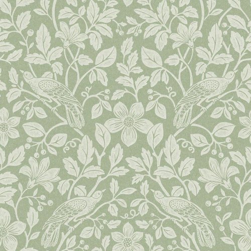 Crown Marlow Green Wallpaper