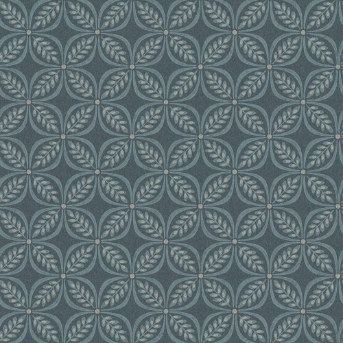 Crown Morgrove Trellis Blue Wallpaper