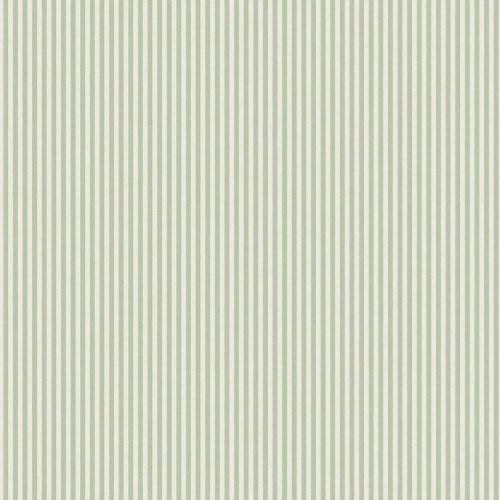 Elegant Green Ticking Stripe Wallpaper Pattern