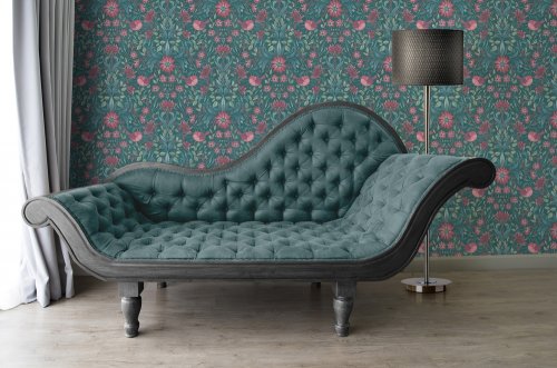 Galerie Floral Bird Motif Green Room 3