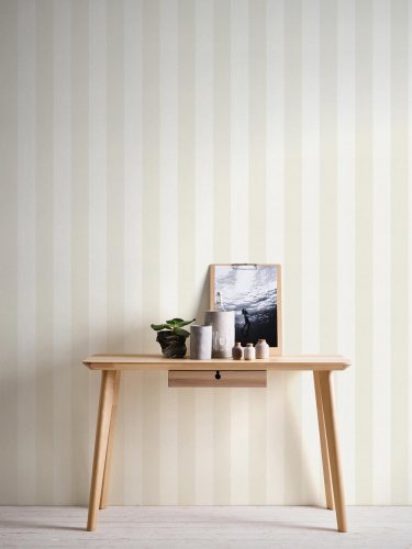 Galerie Stripe Motif Beige Wallpaper Room 2