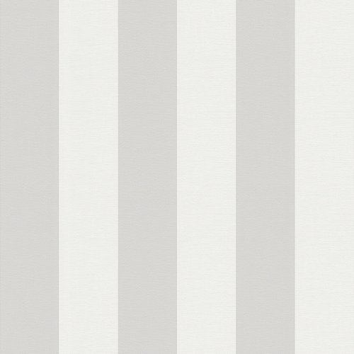 Galerie Stripe Motif Silver Grey Wallpaper