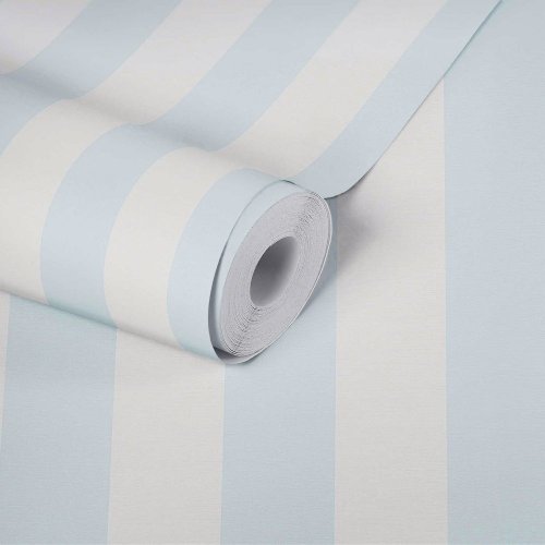 Galerie Stripe Motif Blue Wallpaper Roll