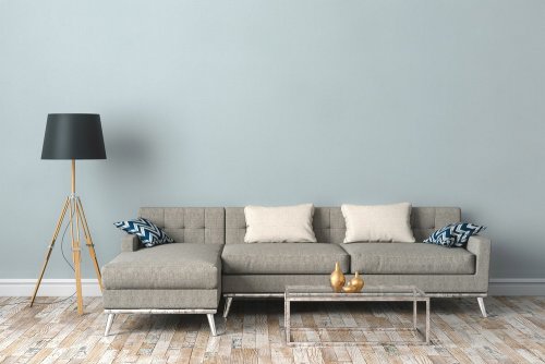 Galerie Plain Texture Blue Room 3