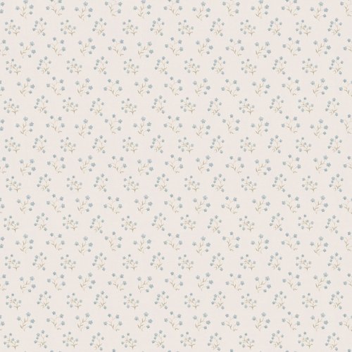 Galerie Forget Me Not Motif Blue / Cream / Green Wallpaper