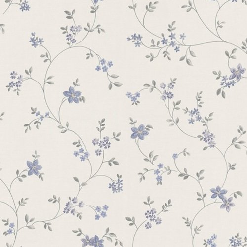 Galerie Petit Floral Motif Blue Wallpaper