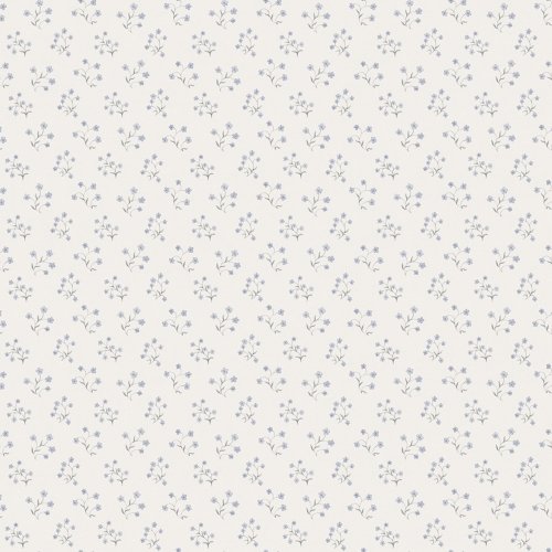 Galerie Forget Me Not Motif Blue / Grey / White Wallpaper