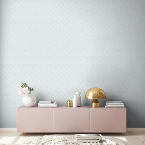 Galerie Forget Me Not Motif Pink / Cream Wallpaper Room 2