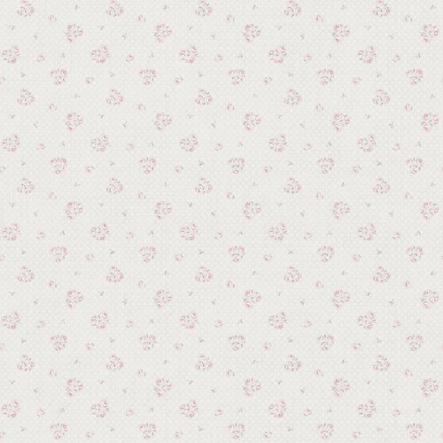 Galerie Vintage Rose Motif Cream / Grey / Pink Wallpaper