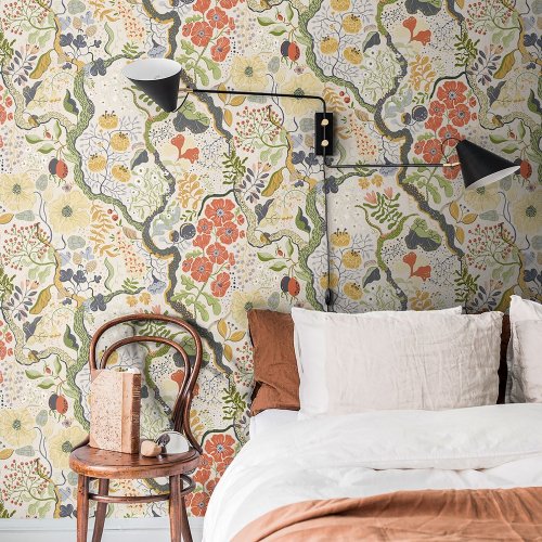 Galerie Ann Sommarang White & Yellow Wallpaper Room