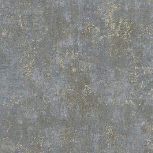 AS Creation Stories of Life Industrial Glamour Blue & Gold Wallpaper