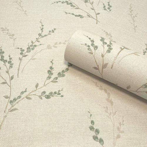 Belgravia Decor Carmella Green Wallpaper roll