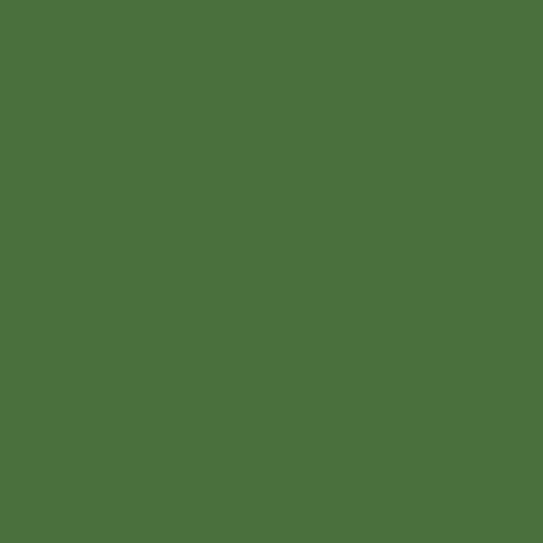 Flowering Meadow paint swatch in mid-toned forest green