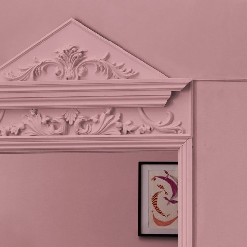 Interior wall painted in Rose Wishes for a soft, elegant look