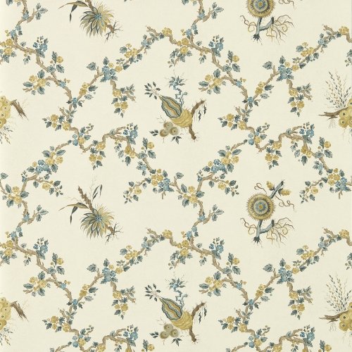 Sanderson Trelliage Chamomile/Chalk Wallpaper