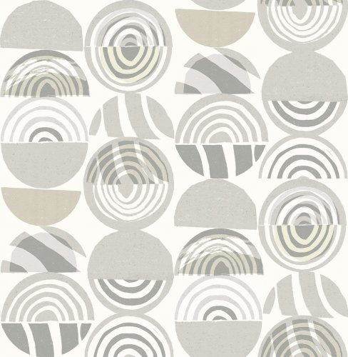 A Street Prints Mahe Yellow & Grey Wallpaper