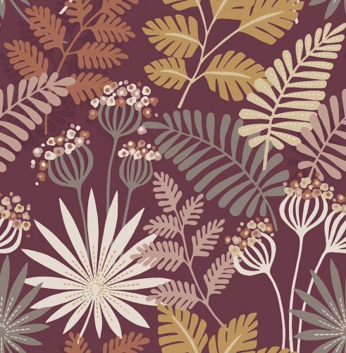 A Street Prints Praslin Merlot Wallpaper