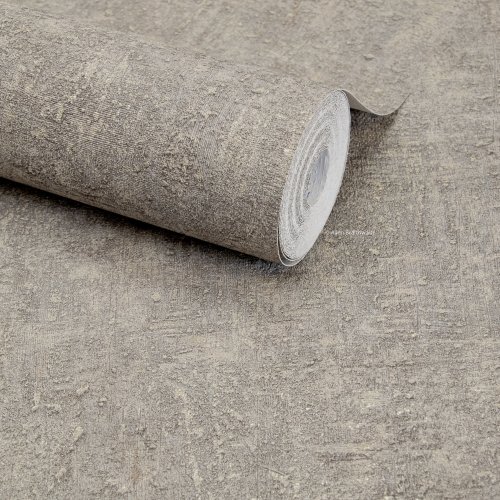 Grandeco Boutique Belize Plain Texture Grey Wallpaper