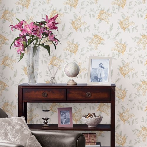 Laura Ashley Portland Apricot Wallpaper Room