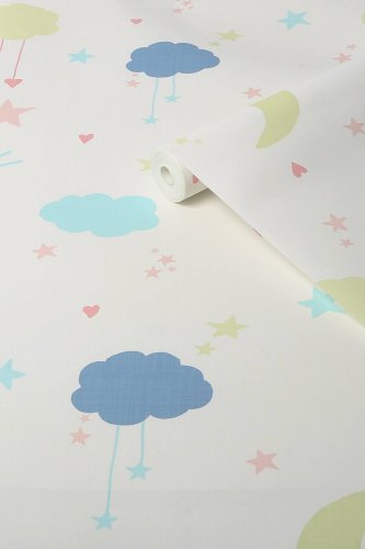 Next Moon & Stars Pastel Wallpaper 118593